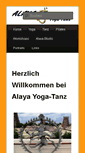 Mobile Screenshot of alaya-yoga-tanz.ch